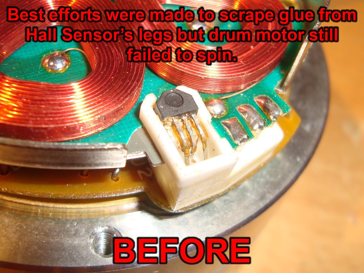 NOS Toshiba THS103A HALL EFFECT SENSOR DEVICE Sony Betamax HEAD DRUM Beta VCR