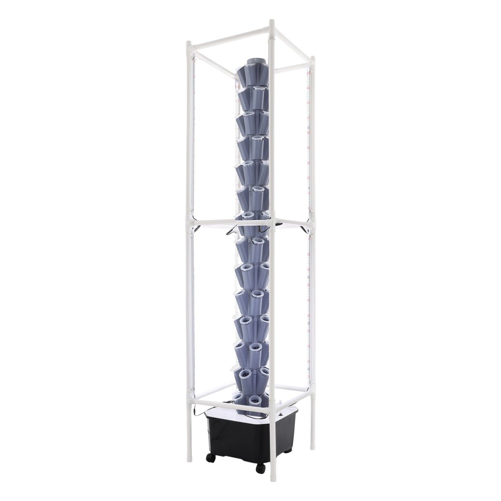 Vertical 70-Pots Hydroponics Tower w/Light Hydroponic Growing System Gardening