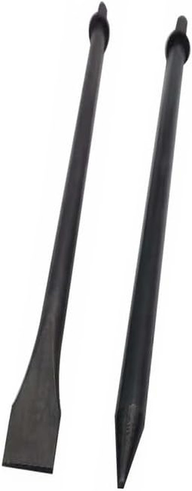 Pneumatic Cold Chisel Set - 4 Pack for Concrete & Tile, 14" & 17" Long