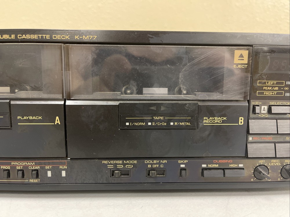 Yamaha k-m77 Double Cassette Deck