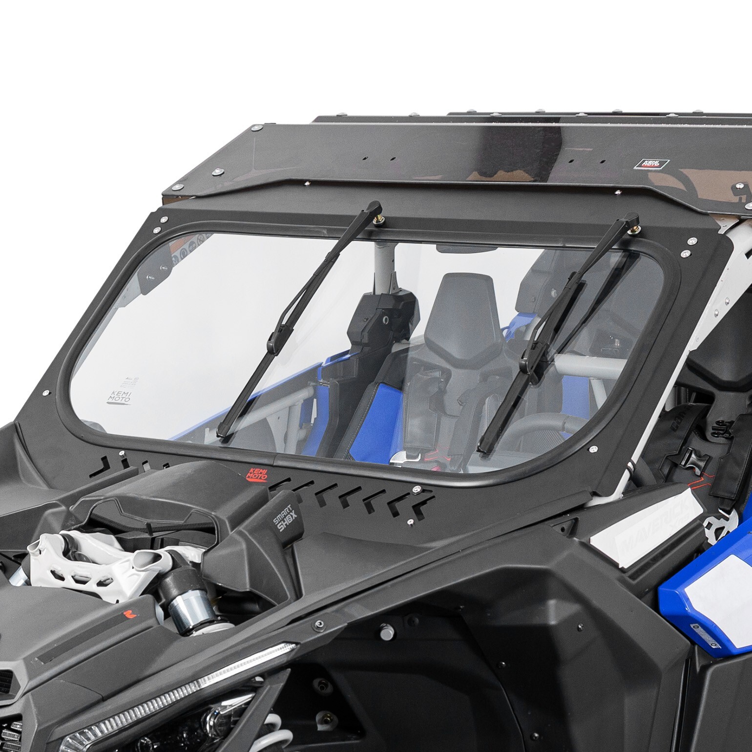 X3 Glass Windshield W/ Sliding Vents + Dual Manual Wipers for Can-Am Maverick X3