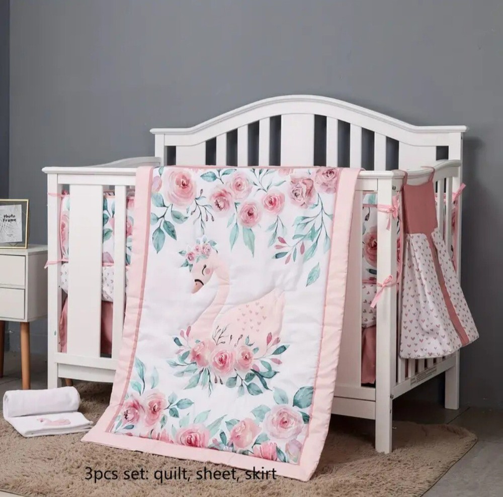Crib Bedding Set, 3 Pieces