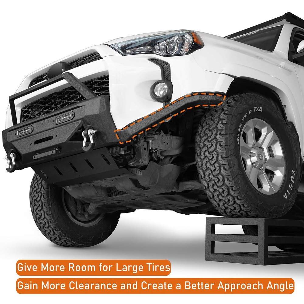 4Runner Viper Cut High Clearance Additions Compatible Front Stubby Bumper