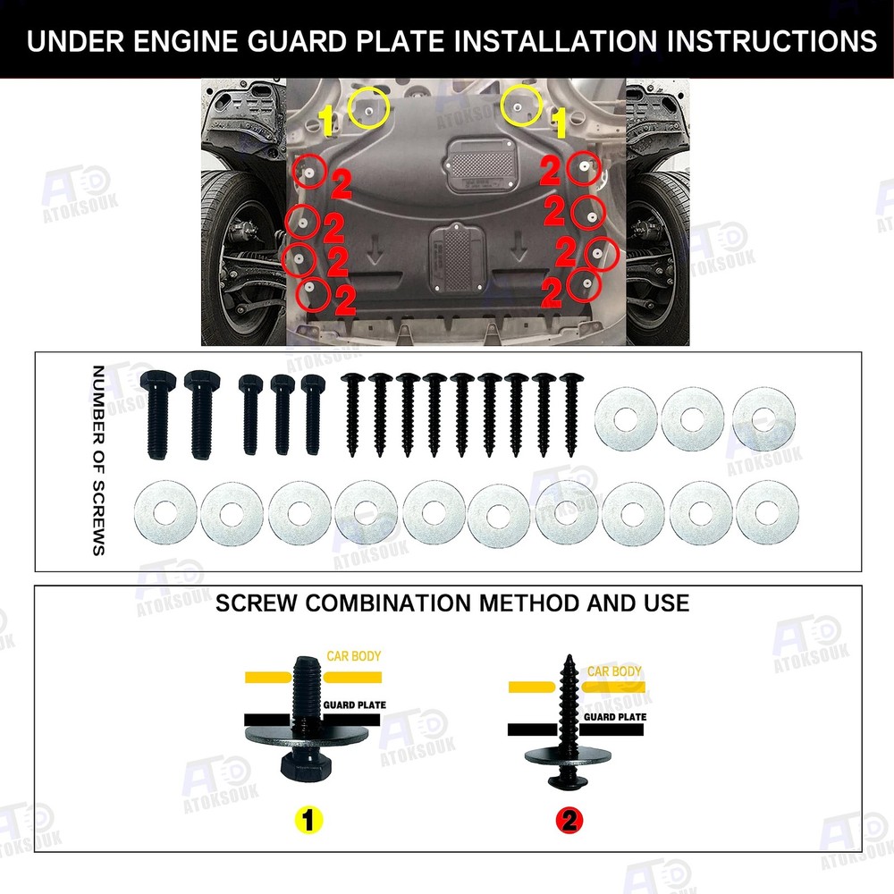 Engine Guards Mud Flaps for CC 2009-2017 Front Engine Splash Shield Black