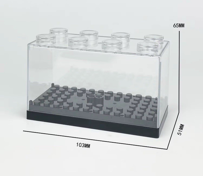 Small Minifigure Display Case - Transparent Acrylic Mini Dustproof Case [New]