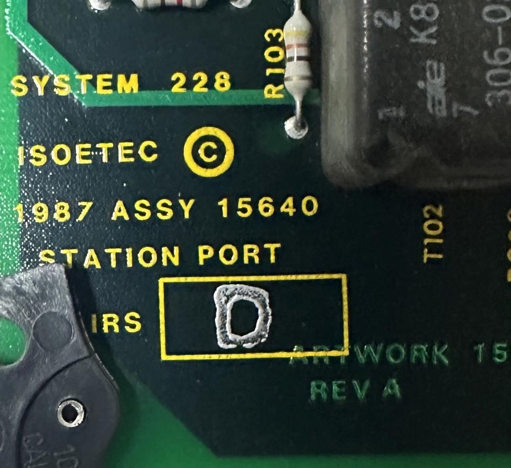 Executone Isoetec 15640 Station Port Card IRS D