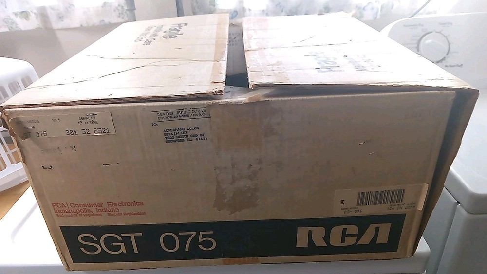 CED Player RCA SelectaVision SGT 075 BOX ONLY