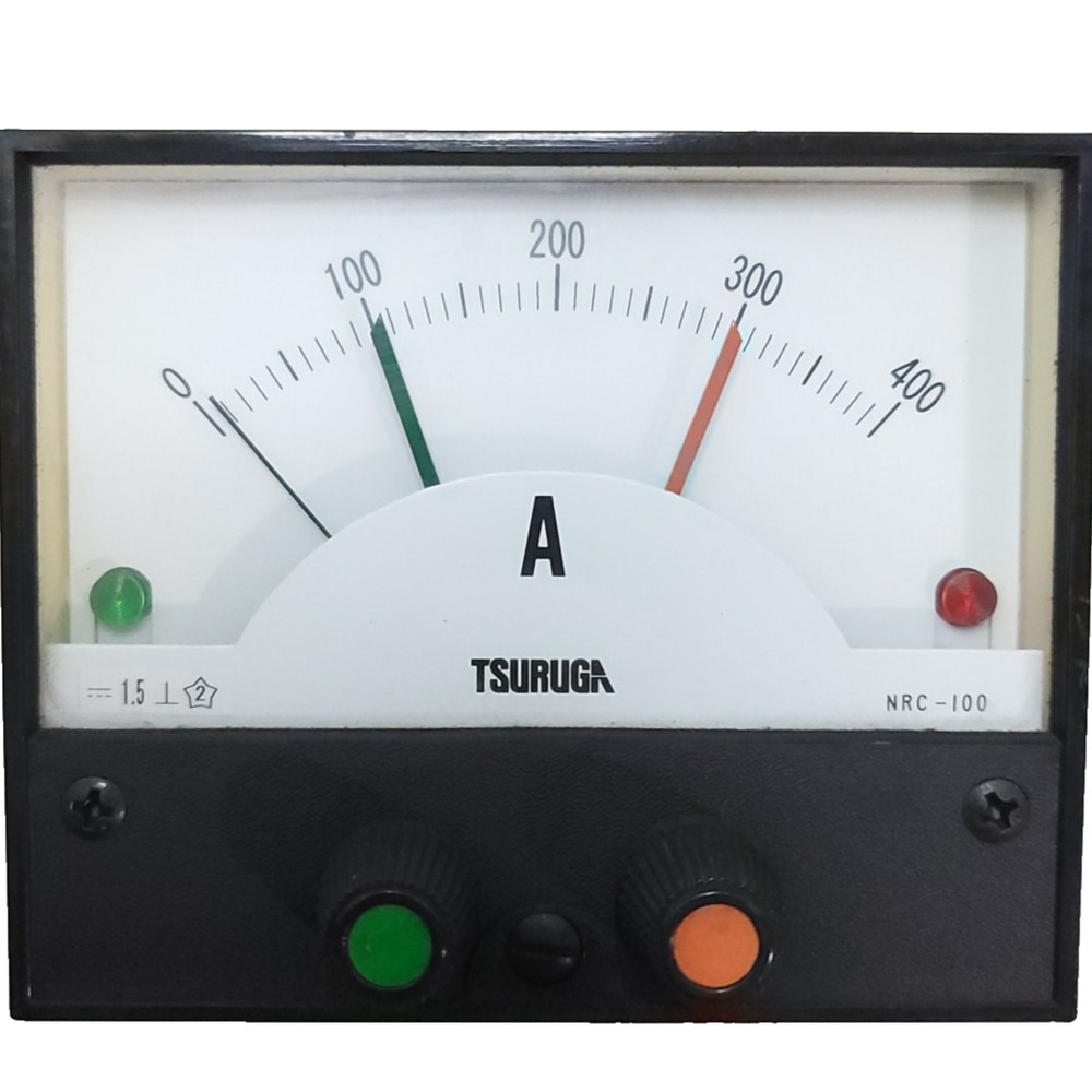 Tsuruga NRC-100HL 0-400A Ammeter *broken screw*