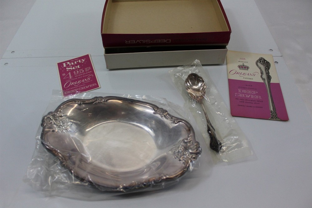 Vintage 2 PC Party Serving Set by International Silver Orleans Pattern