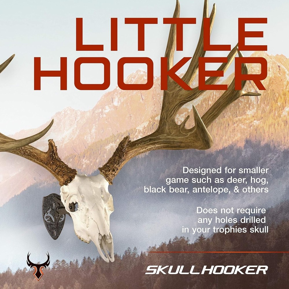 SkullHooker Little Hooker Trophy Mount in Robust Brown for Small Game