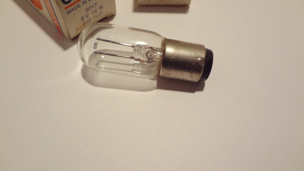 OSRAM BULBS # 8017 6VOLT 15 WATT QTY (2ea)