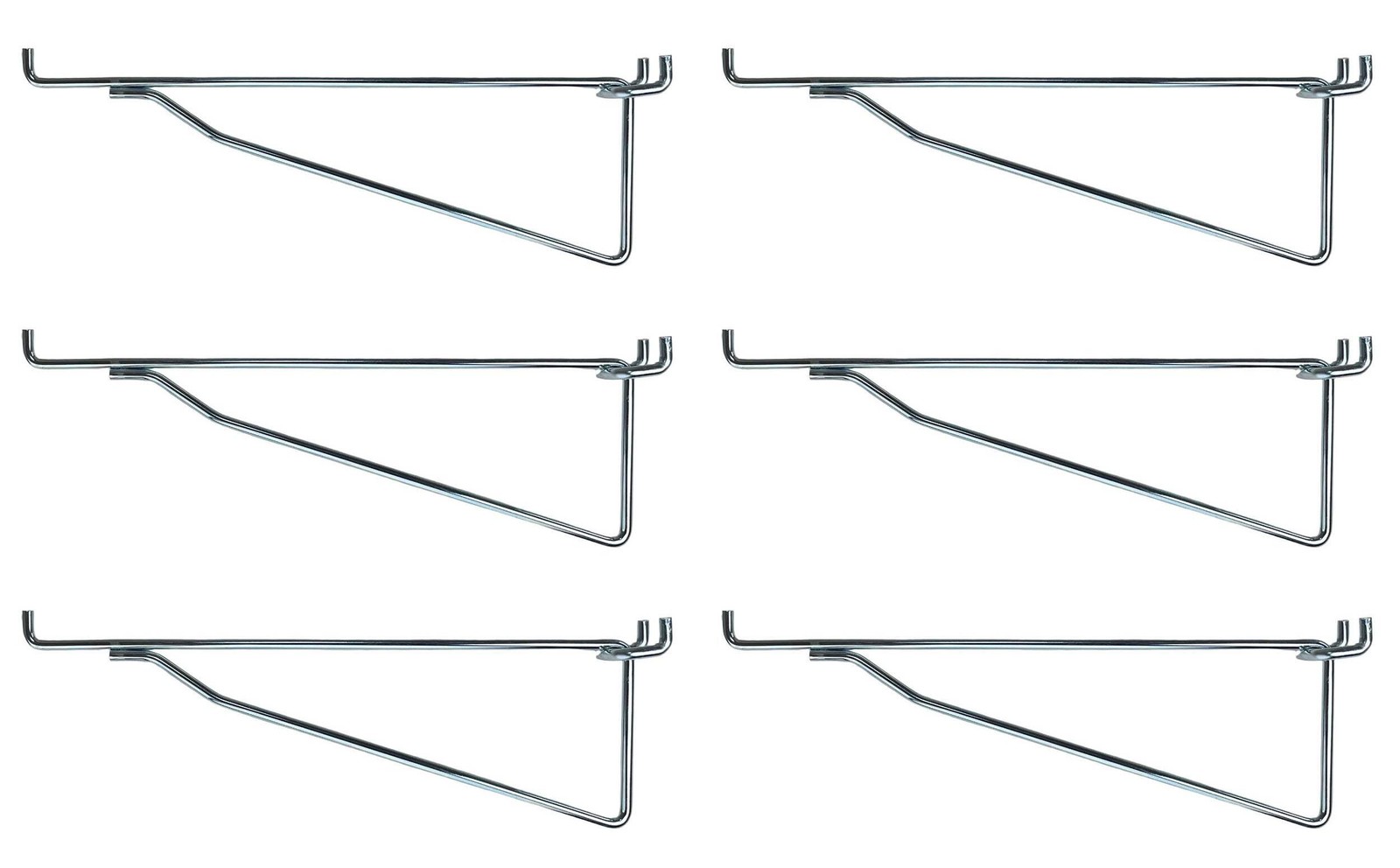 Metal Peg Hook MEGA Heavy Duty Steel Shelf Brackets for Pegboard & Slatwall