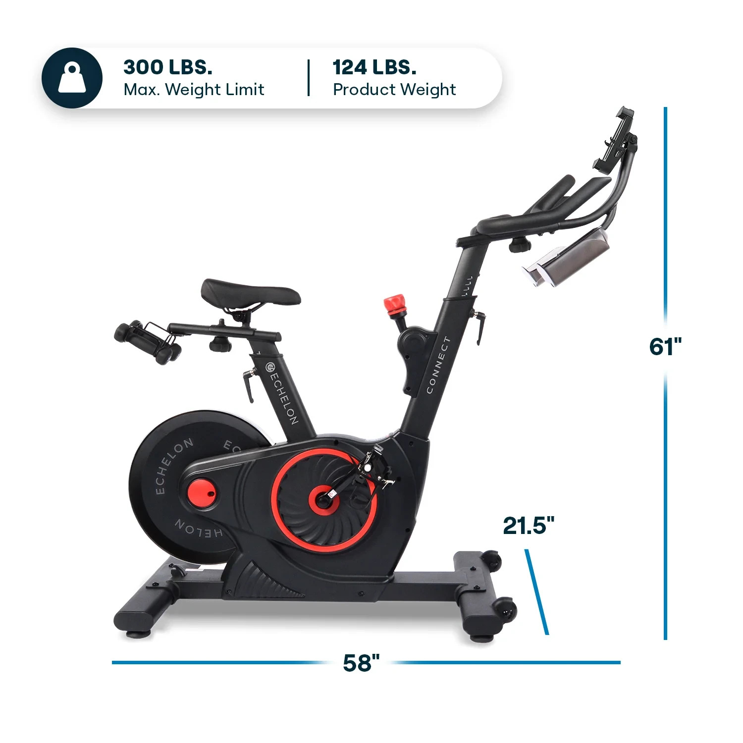 Echelon Connect EX-5 Smart Fitness Bike - Black