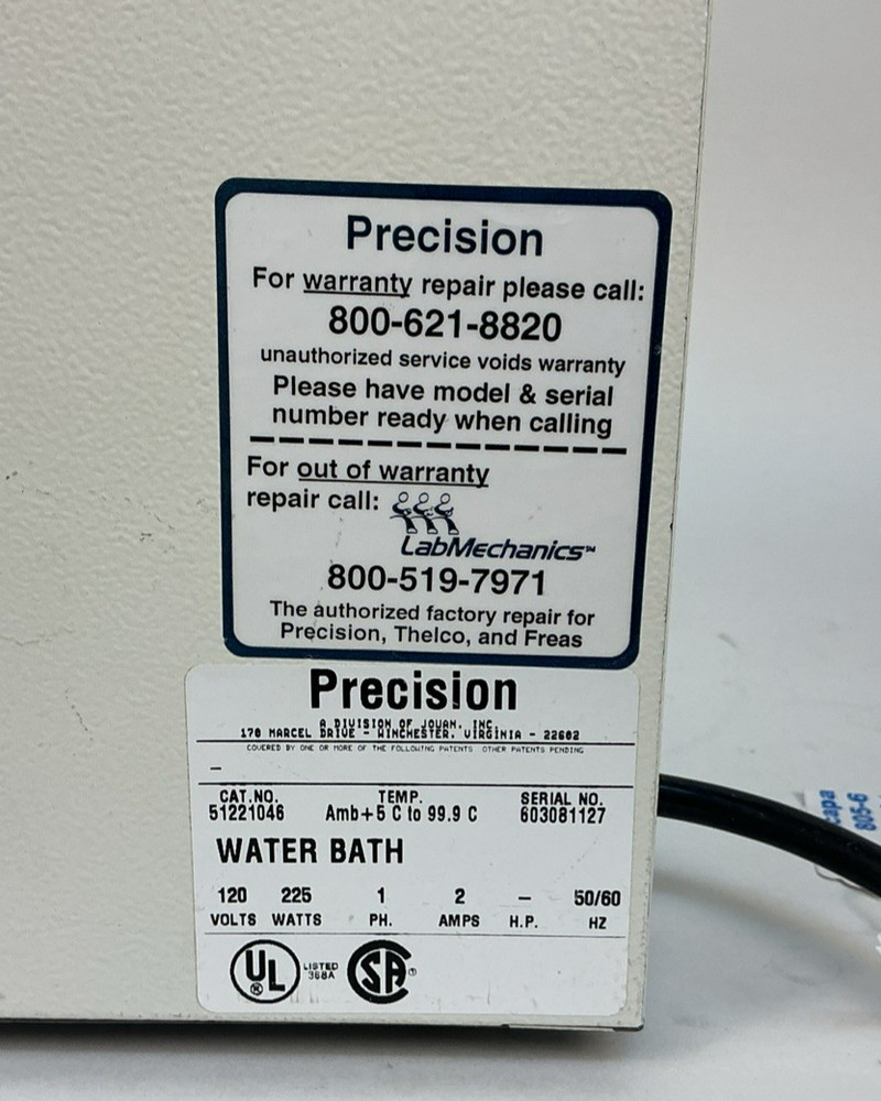 Precision Scientific 280 Series Microprocessor Controlled Laboratory Water Bath