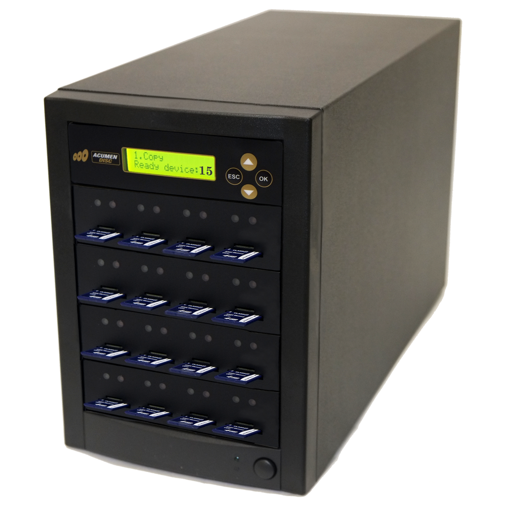 1 to 15 SD / MicroSD Duplicator - Secure Digital TF Memory Copier/Eraser 35MBps