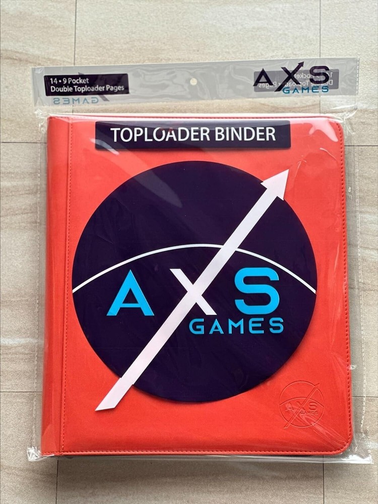 AXS Games Toploader Binder, Holds 252 Toploaders 9-Pocket Top Loader Storage