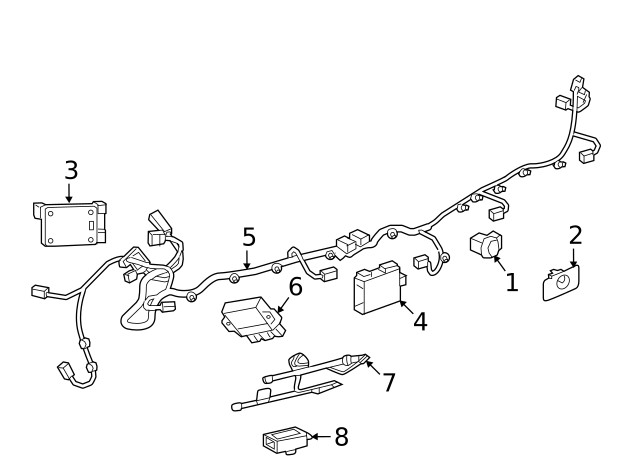 Genuine GM Park Sensor Bracket 84729825