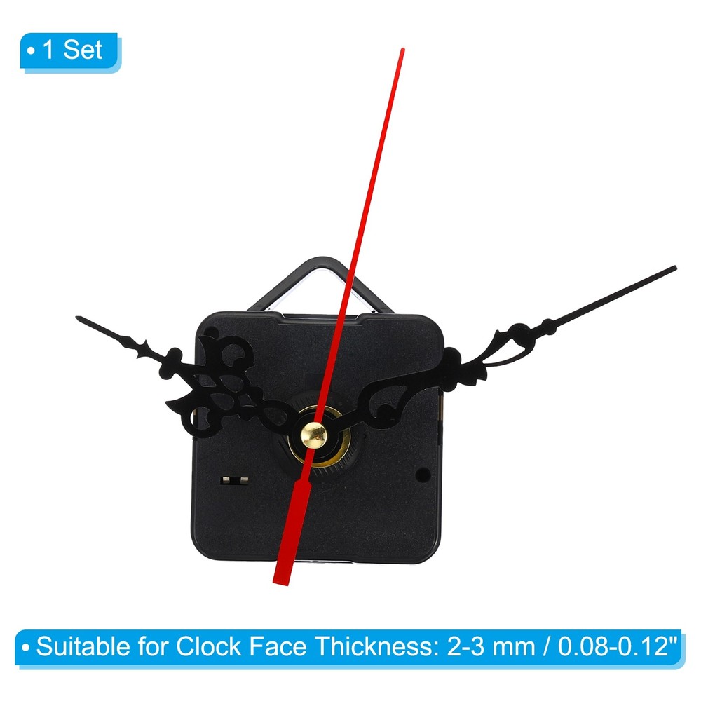 1Set Quartz Clock Movement Mechanism 1/2" Shaft for 2-3mm Clock Dial Thick