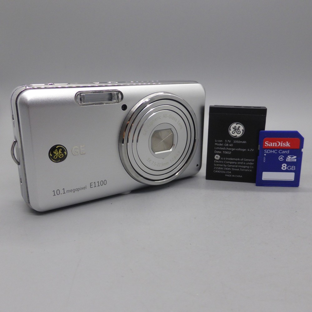 General Electric Digital Camera GE E1100 10.1MP Silver Tested