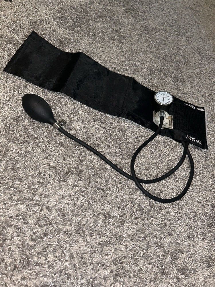 Black Stethoscope With Blood Pressure Cuff