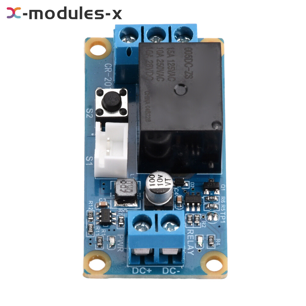 DC5-28V Wide Voltage 1Channel Single Button Bistable Self-Locking Relay Module