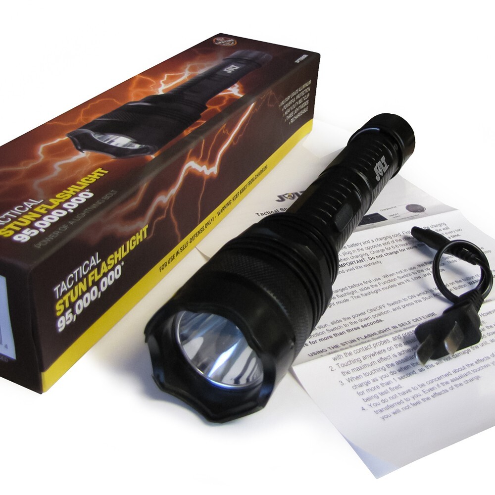 Jolt 95,000,000 Tactical STUN GUN Flashlight Police Military Grade Rechargeable