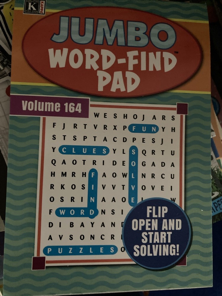 Jumbo Word Find Pad by Kappa - Assorted Issues