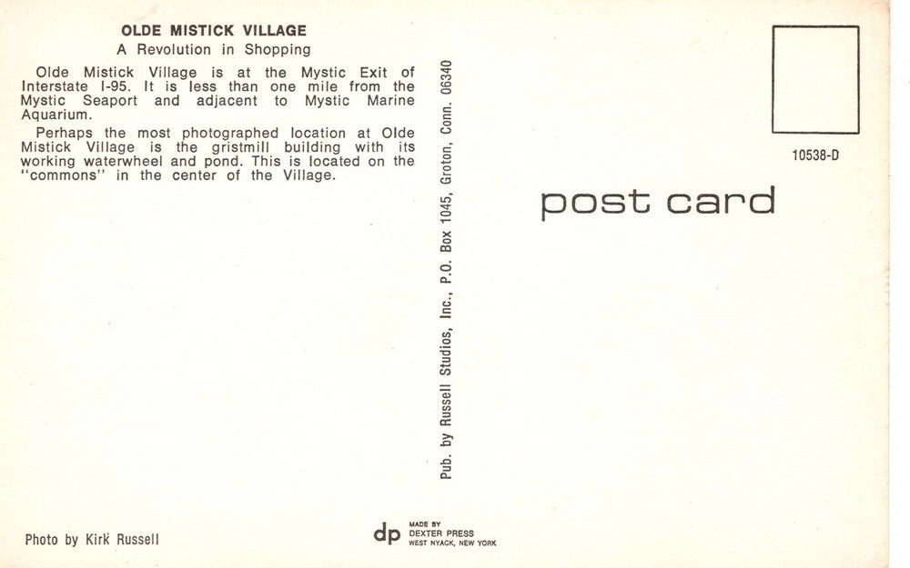 OLDE MISTICK VILLAGE - PC7095