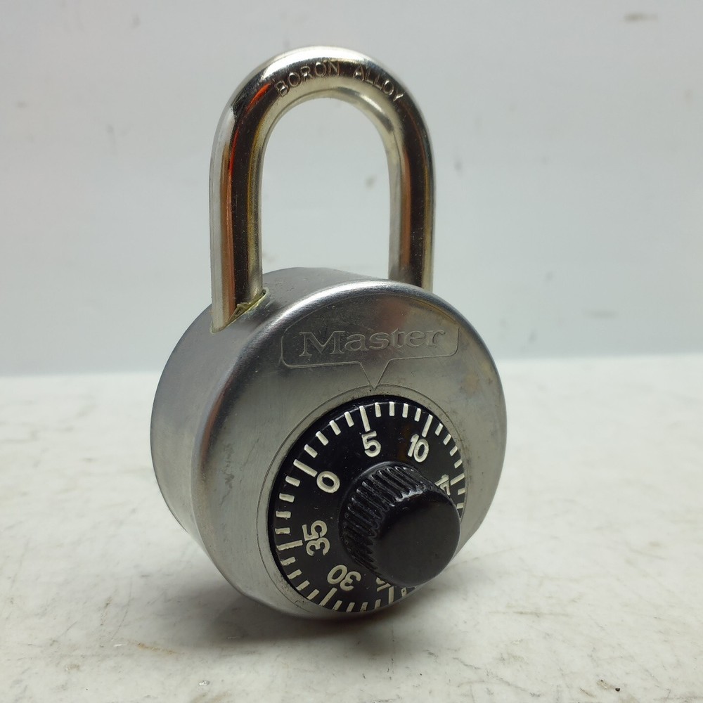 Master Lock 2010 Combination Padlock Center Dial Key-Controlled *No Combo No Key