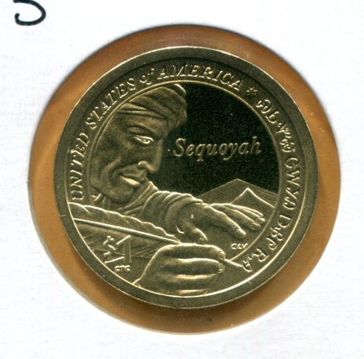 Gem 2017-S Proof Native American Dollar - SEQUOYA Reverse -Ships Free
