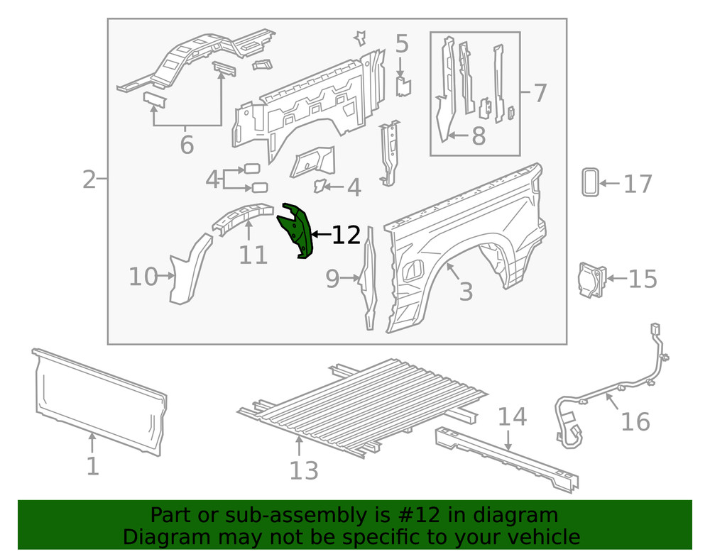 Genuine GM Wheelhouse Panel 84675334