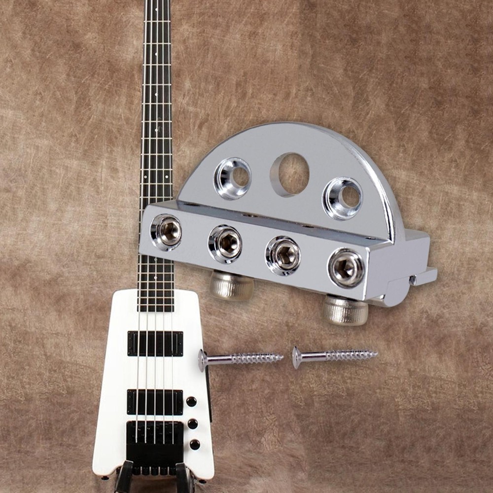 4 String Headless Guitar Locking Nut Replacement Spare Parts DIY Compact Sturdy