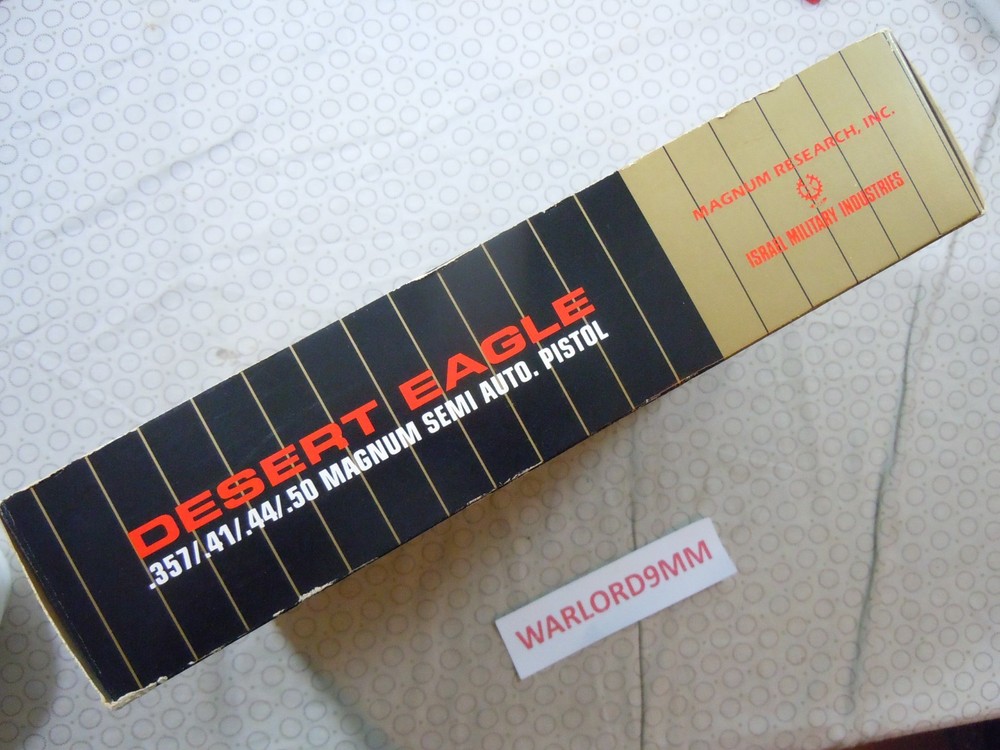 DESERT EAGLE CARDBOARD BOX WITH STYROFOAM INSERT - 74058.