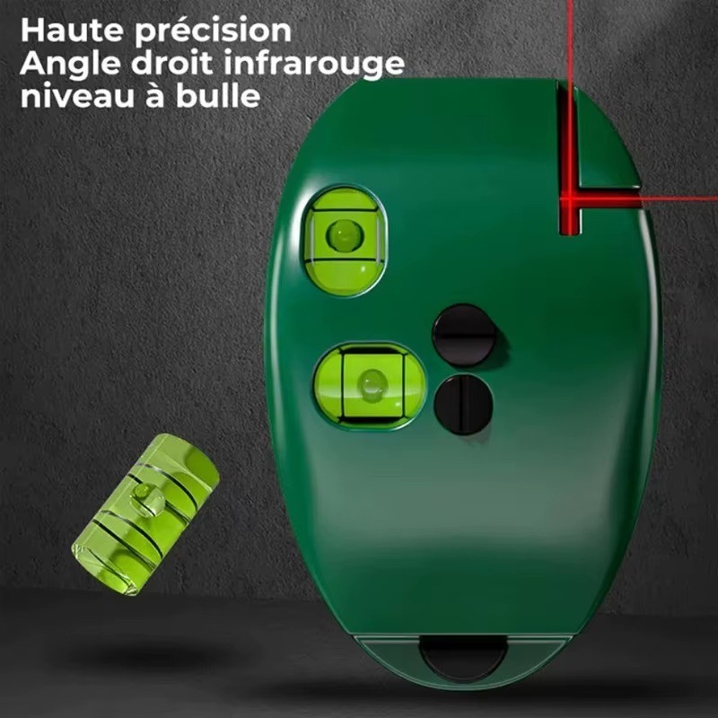 Laser Level Tool | Vertical & Horizontal Lines | 20m Range Bubble Level
