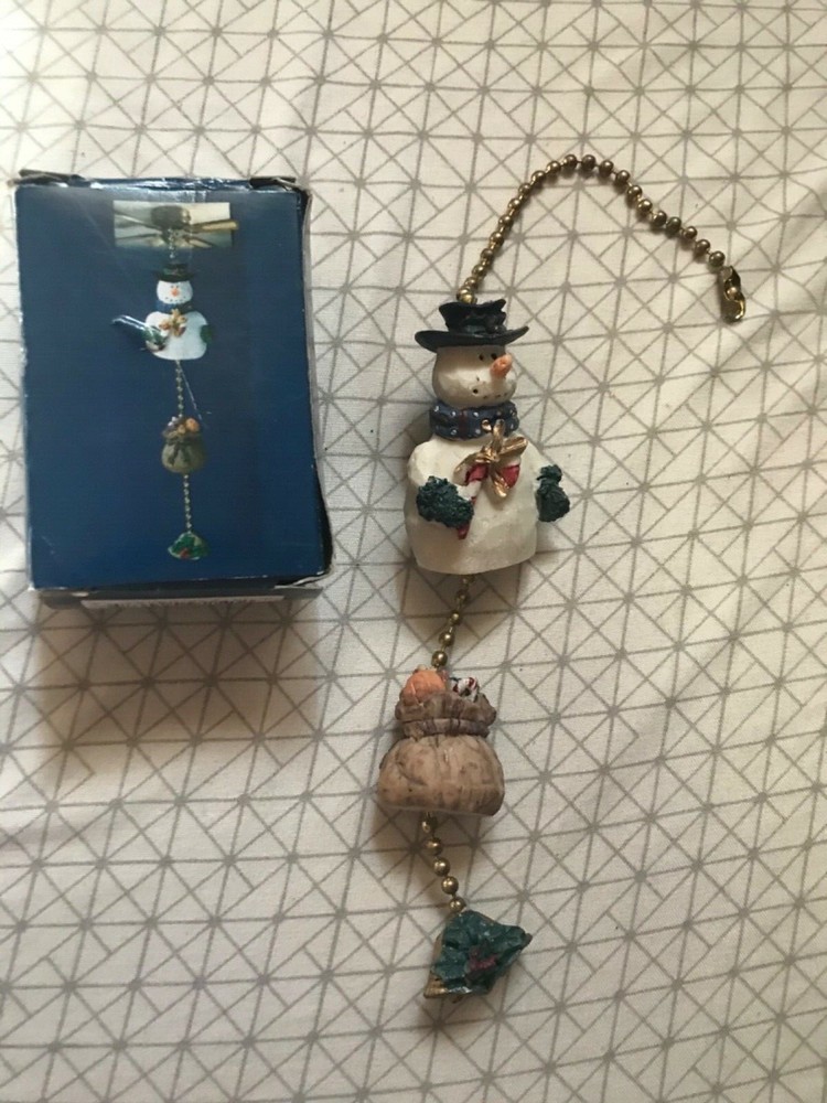 SNOWMAN PLAYSTONE FAN PULL GIFTCO INC