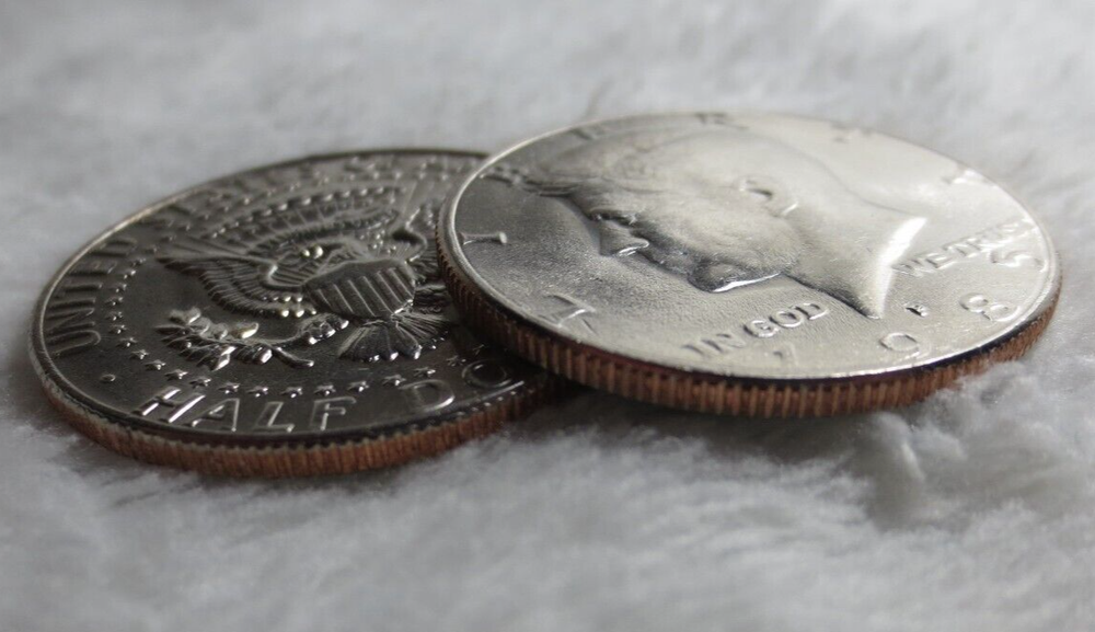1985 P+D KENNEDY HALF DOLLAR SET, RETURNS OK
