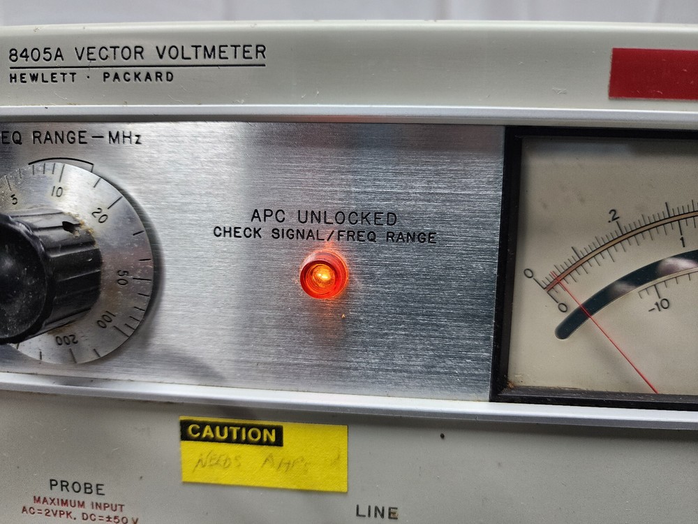 Hewlett Packard 8405A Vector Voltmeter w/ 2 Probes