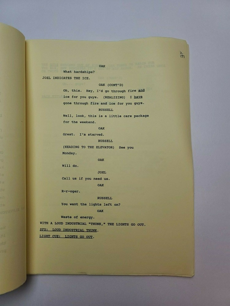 BLUE SKIES / John Peaslee 1994 TV Script, "A Partner Changes Everything"