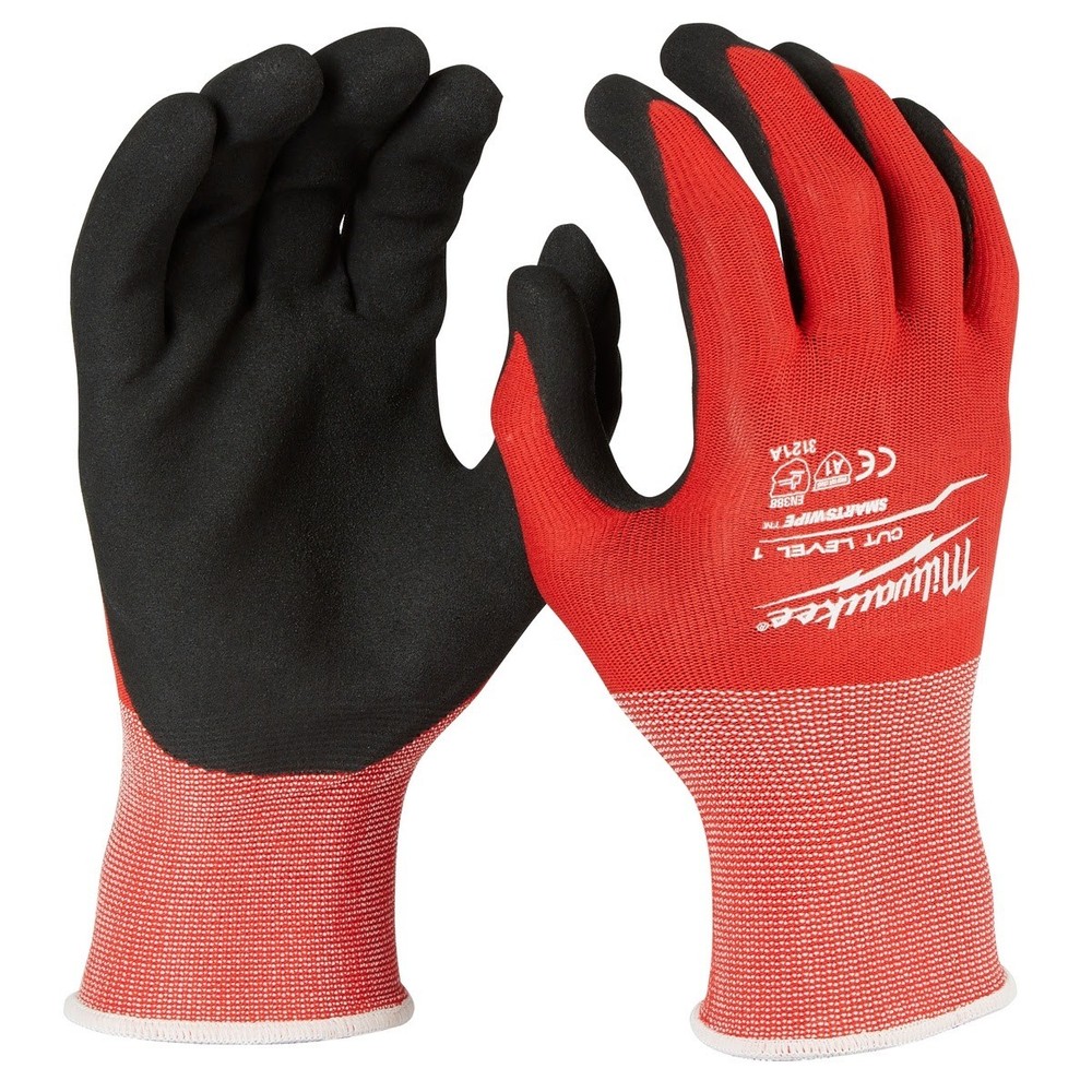 Milwaukee 48-22-8901E Cut Level 1 Nitrile Dipped Work Gloves Medium