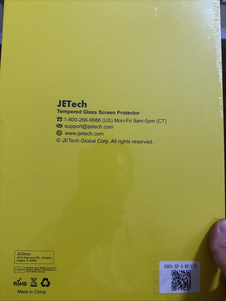 JETech tempered glass screen protector Microsoft Surface Pro 6 Tablet 5th gen