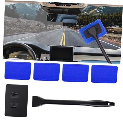 Car Window Cleaner, Car Windshield Cleaner Tool, Windshield Cleaner Dark blue