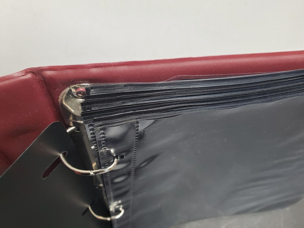 Set of 3-Ring Binders With Black 2-Sided Mint Sheet Pages, 2 Scott + 1 Unbranded