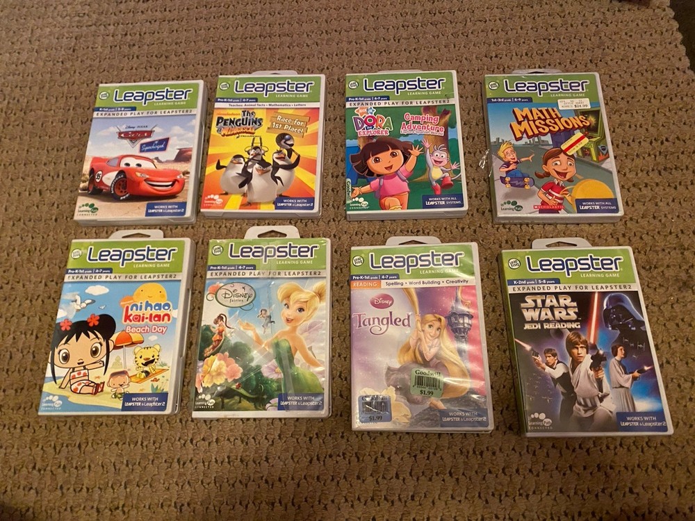 Leapster Leapfrog Learning Game Collection X 8