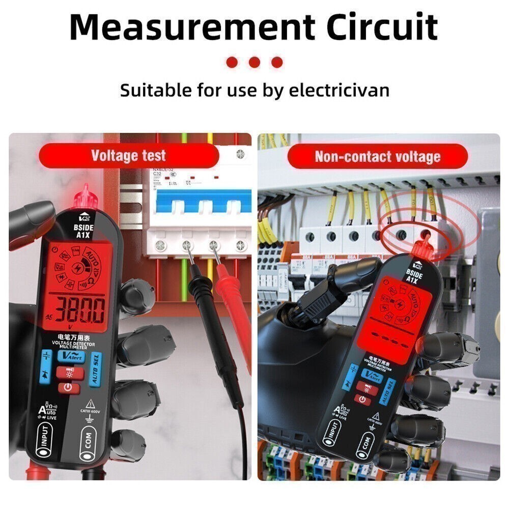 LCD Digital Multimeter Smart Fully Automatic Ranging Rechargeable DC/AC Voltage