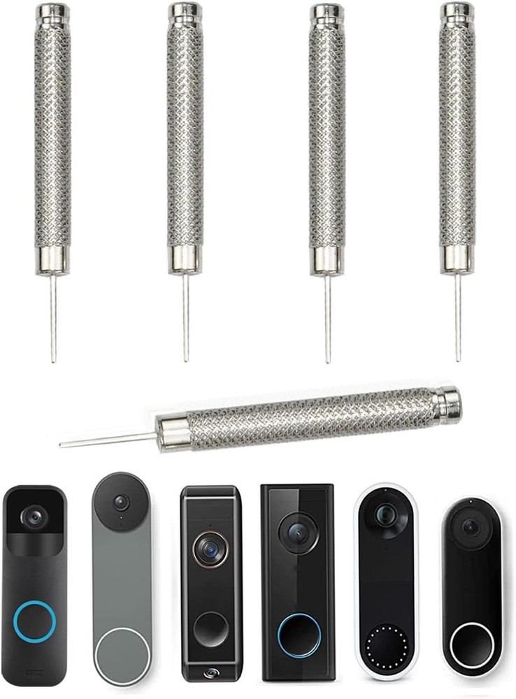 5 Pack Doorbell Key Replacement Compatible with Blink/Google silver