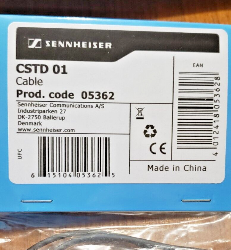 Sennheiser 05362 CSTD 01 Cable Black