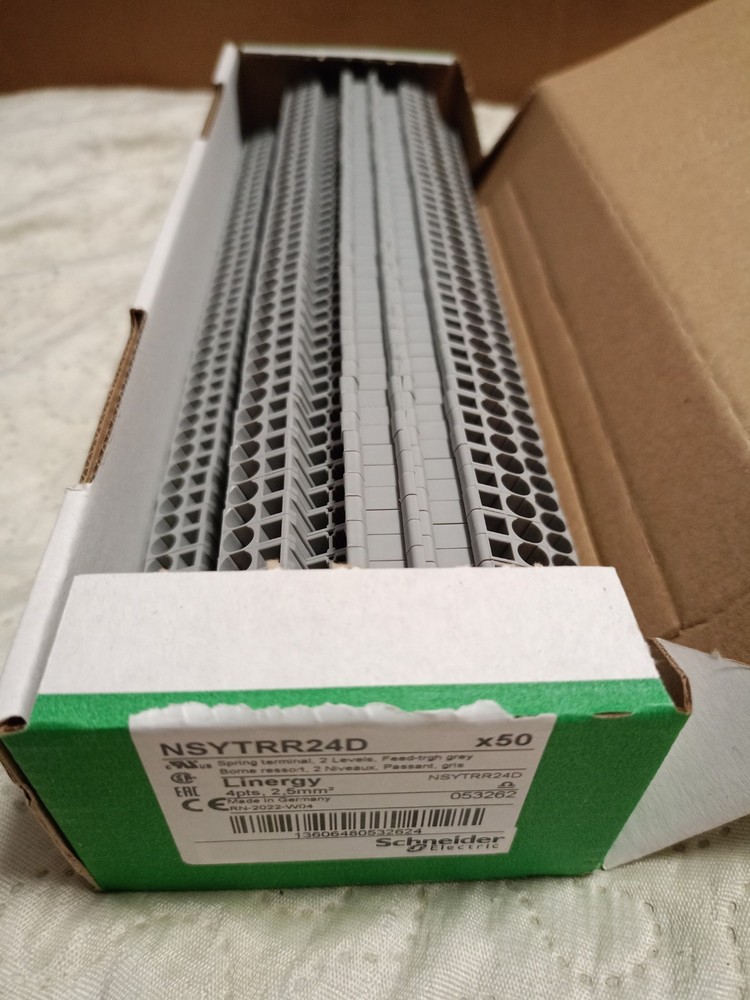 Spring clamp 2 level, 4pt, 2.5mm² greyNSYTRR24D