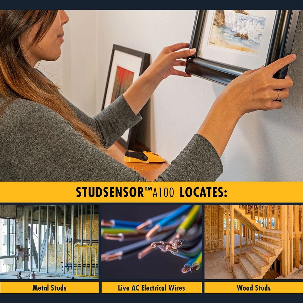 Zircon StudSensor A100 Wall Scanner and Center/Edge Locating Stud Finder