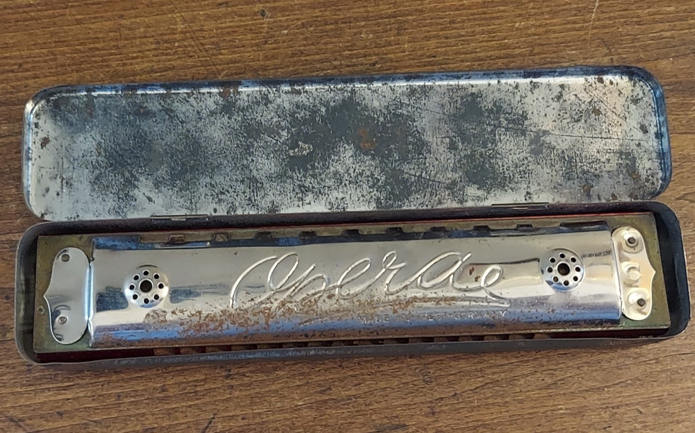 Vintage Opera Harmonica- West German US Zone w/ Box