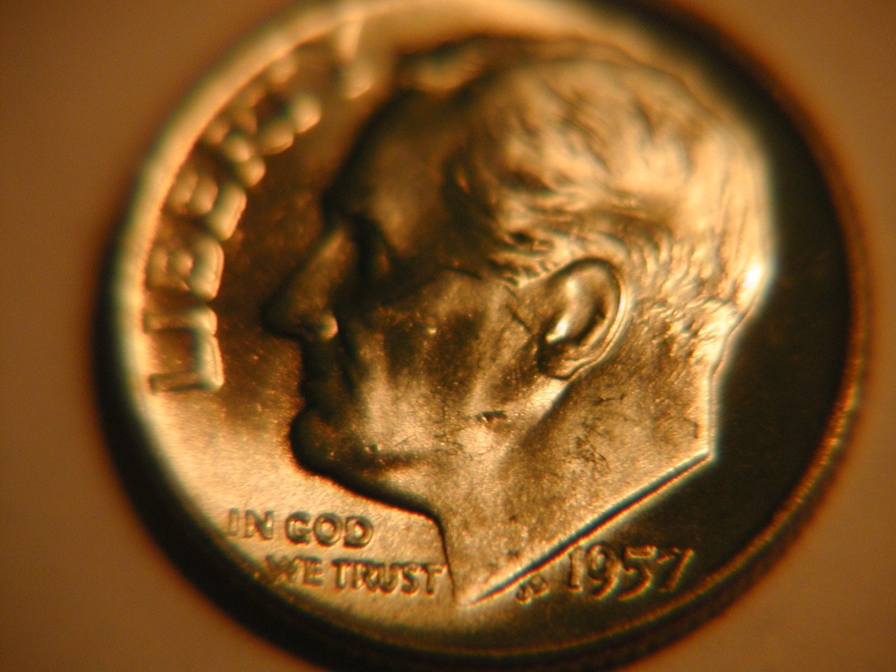 1957-D Roosevelt Dime BU uncirculated #1